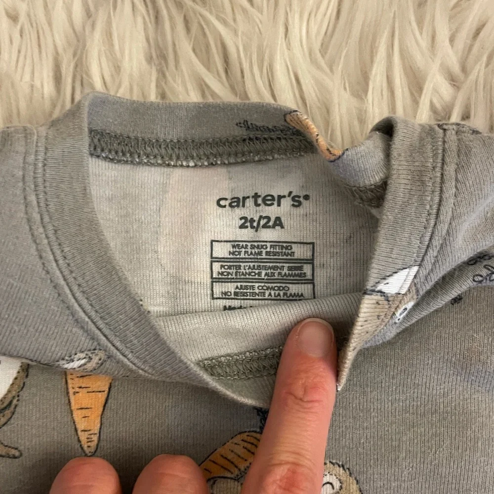 🐰 Carter’s | Bunny jammies | 2T - Picture 4 of 11